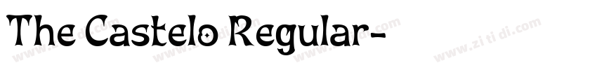 The Castelo Regular字体转换